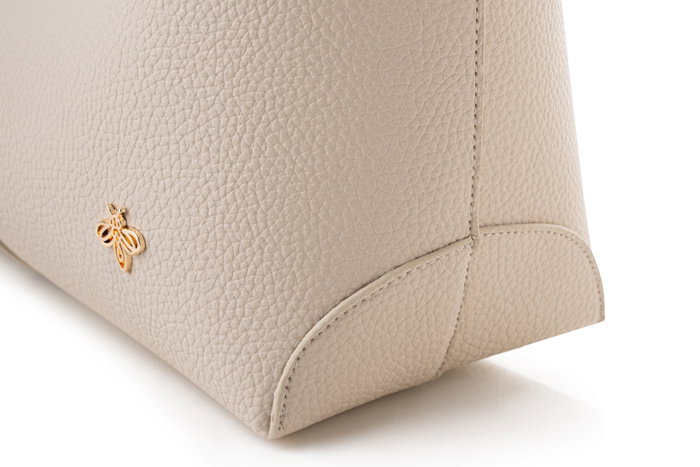 Lucky Bees Bolso Tote Crema